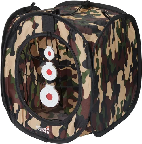 Vista 7 de Lancer Tactical Portable Airsoft Target Tent-Black-Non Lethal BB Shooting Target