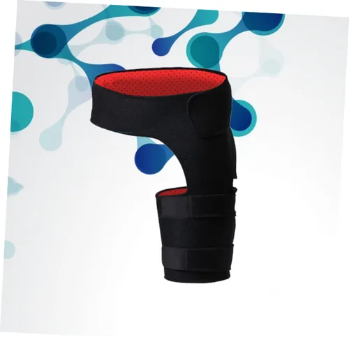 Vista 4 de NOLITOY Soporte de compresión de cadera Soporte ajustable para cadera Protector de cadera Manga de isquiotibial Manga de la ingle Muslo