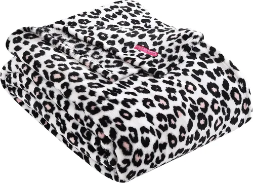 Vista 15 de Betsey Johnson Manta tamaño King, ropa de cama de felpa suave con acogedor reverso de sherpa, manta para sofá o cama, ligera para todas