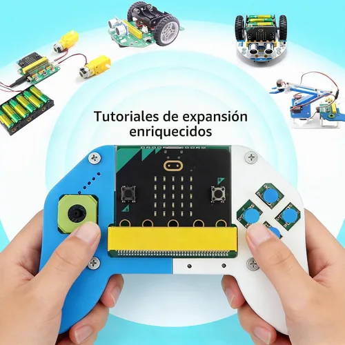 Vista 6 de Microbit Smart Robotic Arm Kit 4DF Kit de construcción de brazo mecánico programable para edades de 14 años en adelante para aprender codificación