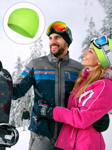 Vista 4 de 4 gorras de calavera para hombre, gorro de forro polar suave, grueso, resistente al viento, para exteriores, para mujer