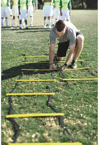 Vista 5 de SKLZ Speed and Agility Ladder - Training Equipment for Athletes - Improve Coordination, Footwork, and Quickness - Ideal for Soccer, Football, and