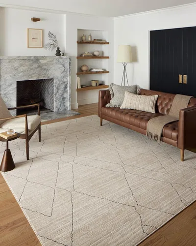 Vista 13 de Loloi Darby - Alfombra decorativa de 2 pies y 7 pulgadas x 4 pies DAR-05 Approx. 3x4 Entryway Kitchen, Contemporary, Sophisticated, Cozy