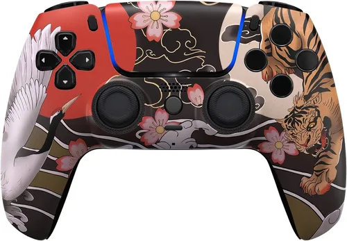 Vista 60 de Custom Wireless Controller Compatible with PS5 - Multiple Designs Available (Abstract Fusion)