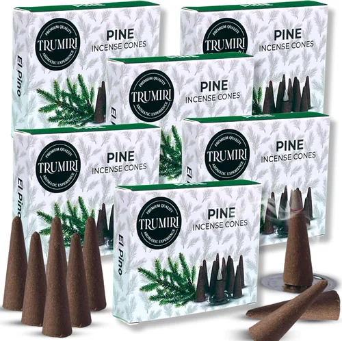 Vista 26 de TRUMIRI Incienso ámbar – Paquete de 20 conos (2 x 10) – Incienso de cono perfumado