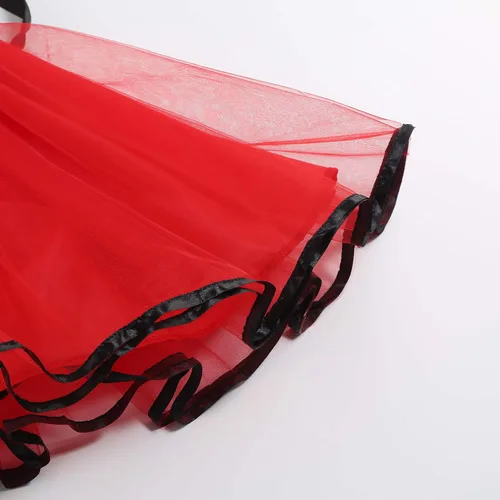 Vista 4 de Gridamea - Vestido de Minnie Mouse para niñas, disfraz de Mickey para fiesta de cumpleaños