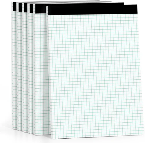 Vista 12 de Blocs de Notas 5x8, Paquete de 4 Blocs de Notas Legales Pequeñas 5x8 Amarillo, Blocs de Notas Legales con Renglones para Universidad, Blocs de Papel