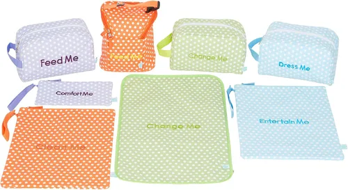 Vista 9 de Easy Baby - Pañal, biberón y suministros - Bolsas organizadoras y cambiador - Cambio, alimenta, viste y límpiame (paquete de 8 Brooklyn)