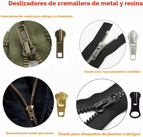 Vista 3 de EuTengHao Kit de reparación de cremallera de 169 piezas, kit de rescate de cremallera de repuesto con cremallera, herramienta de alicates