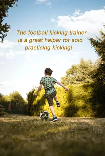 Vista 6 de Kaxich Entrenador de fútbol, cinturón de entrenamiento de fútbol ajustable, equipo de práctica de fútbol flexible para fútbol, voleibol, rugby