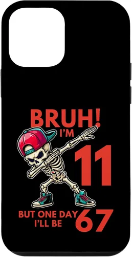 Vista 16 de Bruh I'm 11 But One-Day I'll Be 67 Retro 11th Birthday - Carcasa para iPhone 17