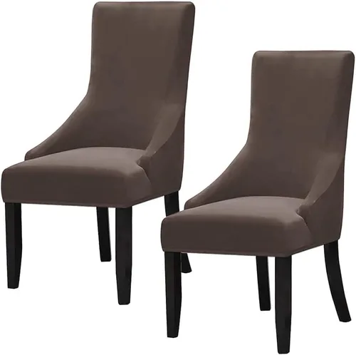 Vista 14 de Juego de 1 fundas elásticas para silla con respaldo de ala, protector reutilizable para silla de brazo, protector lavable para silla de comedor