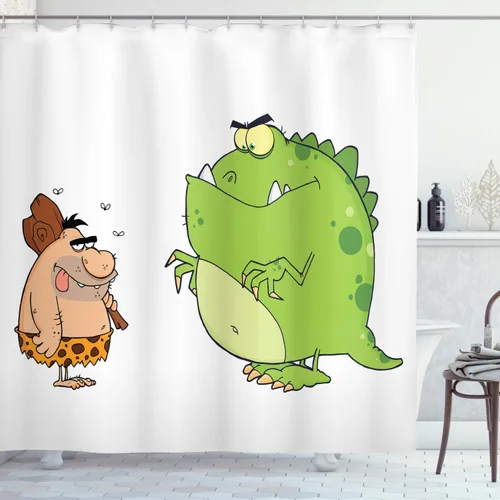 Vista 127 de set de cortina para baño decorativa de tela de poliéster con ganchos