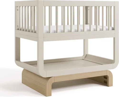 Vista 16 de Storkcraft Santorini - Cuna convertible 5 en 1 con barandilla Driftwood