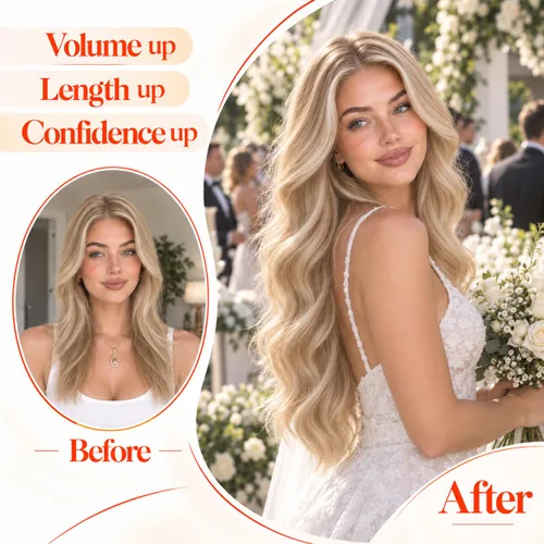 Vista 6 de Sunny Hair Extensiones de cabello con alambre de 22 pulgadas, 4.59 oz