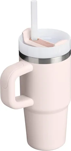 Vista 3 de Stanley Quencher H2.0- Vaso de acero inoxidable con asa, pajilla y tapa FlowState giratoria de 3 posiciones; aislamiento térmico, sin BPA; apto