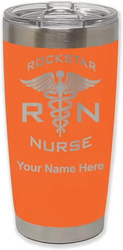 Vista 41 de LaserGram RN Rockstar - Vaso aislado al vacío de 20 onzas, grabado personalizado incluido (negro)