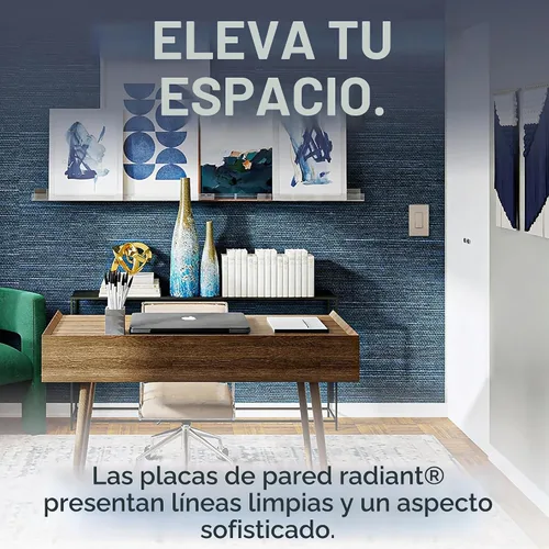 Vista 3 de Pass & Seymour RWP26WCC10 - Plato de pared, plástico, 0.04 onzas (1 gramo), color blanco, RWP26NICC6