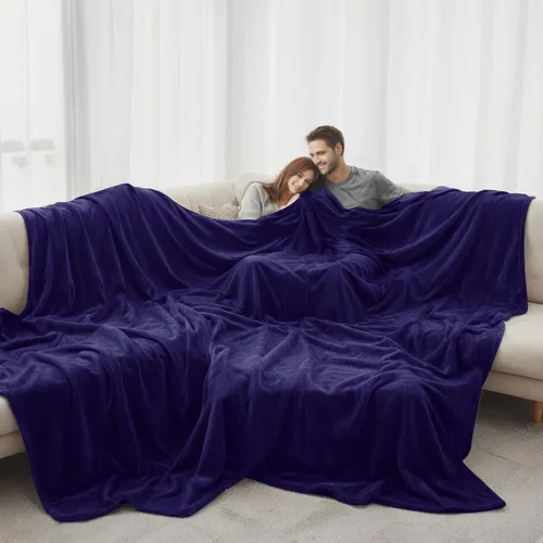 Vista 10 de LaSyL Manta de Vellón Twin 60"x80" Gris - 300GSM Manta de Cama de Franela Suave Acogedora Afelpada Difusa - Manta de Microfibra Ligera Antiestática