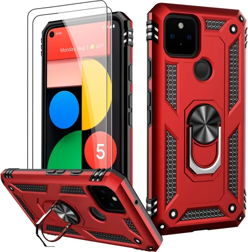 Vista 57 de LUMARKE para Google Pixel 3A XL - Funda con protector de pantalla, funda protectora grado militar probada contra caídas de 16 pies con soporte