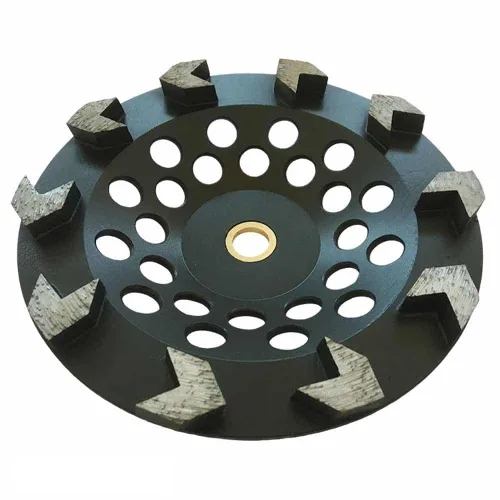 Vista 11 de Muelas abrasivas de diamante de alto rendimiento de 4.5" para concreto, pintura, epoxi, masilla, eliminación de revestimiento, grano #30/40, 6