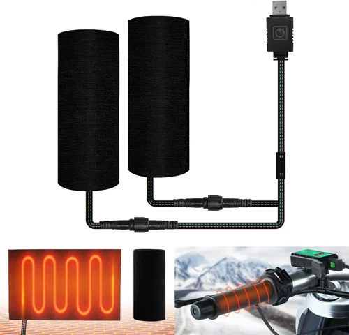 Vista 3 de Heated Grips Cover for Motorcycle Handlebar Heater