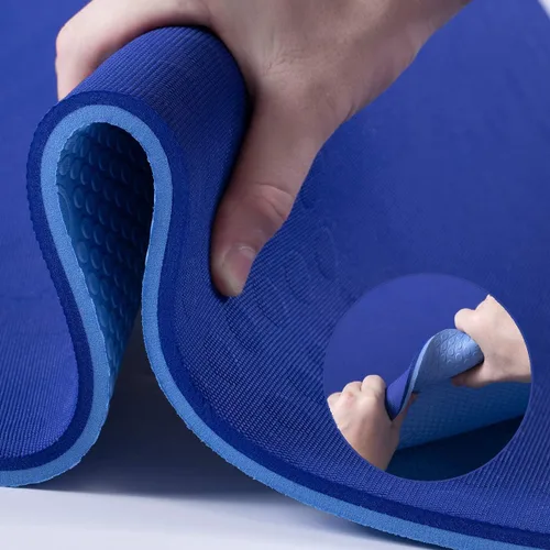 Vista 6 de JELS - Tapete de yoga extra grueso, 2/5 pulgadas, diseño ergonómico 3D antideslizante, material TPE certificado SGS, tapete de yoga para hombres