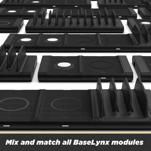 Vista 5 de Scosche BLPE-SP 30W Dual USB Port Power Endcap para estaciones de carga modulares Scosche BaseLynx en negro