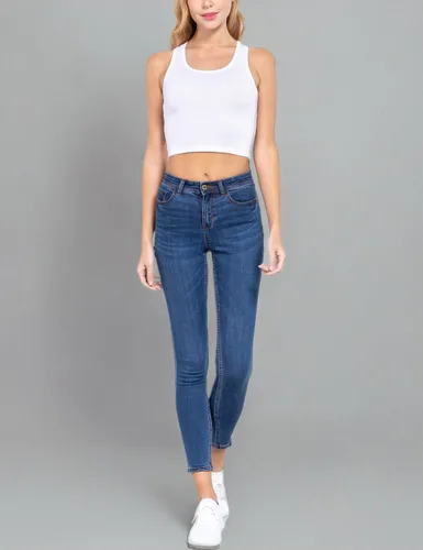 Vista 7 de Camiseta sin tirantes, de algodón para mujer, de espalda cruzada