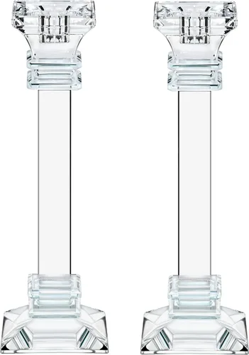 Vista 8 de Juego de portavelas de cristal de 2 a 6 pulgadas de alto, centro de mesa ultra elegante y moderno, decoración del hogar