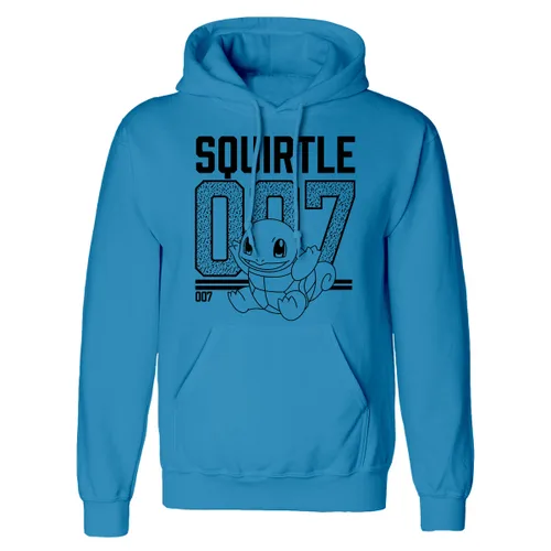 Vista 2 de Sudadera con Capucha Unisex Pokémon Squirtle Line Art Azul