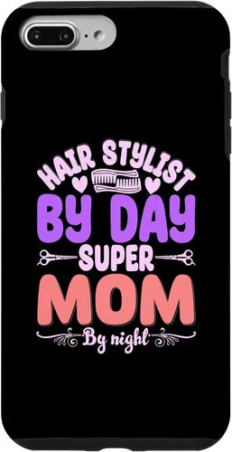Vista 12 de Hair Stylists by Day Super Mom by Night Hair Stylist Case para iPhone 17