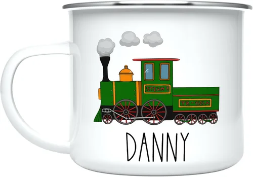 Vista 38 de Taza Personalizada para Niños, Niños, Niñas Taza Personalizada de Chocolate Caliente, Cacao, Café y Té Regalo de Cumpleaños con Nombre D11 - Tren