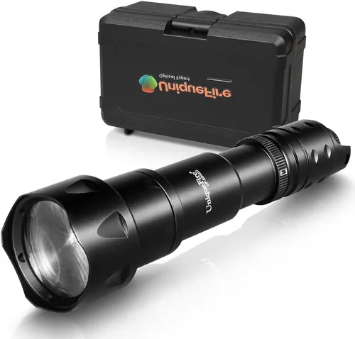 Vista 11 de UniqueFire Linterna iluminadora infrarroja LED de 5 W, 850 nm/940 nm, para visión nocturna, lente Fresnel de 1.732 pulgadas, luz iluminadora de caza