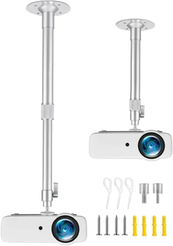 Vista 12 de 2-Be-Best Soporte de proyector mejorado, mejor proyector fijo para montaje en techo, soportes de pared con longitud extensible de 14-24 pulgadas
