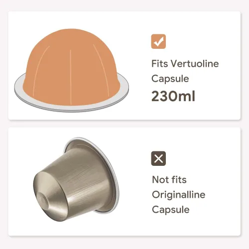 Vista 4 de Cápsula de café de metal de acero inoxidable compatible con cápsulas de café Vertuo Next para máquina N-espresso reutilizables