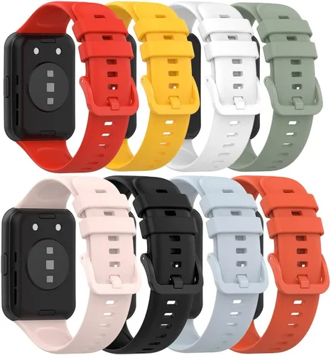 Vista 12 de Senter Correas de repuesto de goma suave de liberación rápida para Huawei Watch Fit 2 Smart Watch