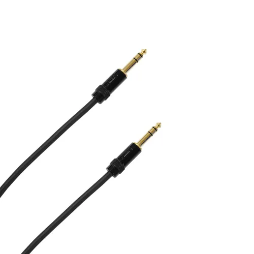 Vista 2 de Audio 2000s E08106P2 1/4" TRS a 1/4" TRS Cable de audio de 6 pies (paquete de 2)