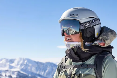 Vista 6 de Giro Gafas de esquí de snowboard Contour para hombres y mujeres, cambio rápido magnético con 2 lentes VIVID, tecnología de ventilación antivaho - OTG