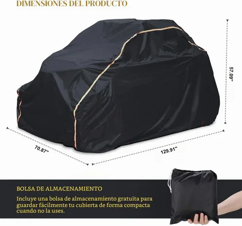 Vista 7 de KEMIMOTO PRO XP - Funda X3 para UTV resistente, 2 plazas, tamaño grande, compatible con Can-Am Maverick X3, Polaris RZR PRO XP, Talon, Commander