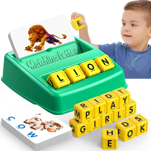 Vista 10 de LIWIN LET'S GO! Juegos educativos para niños de 3 a 8 años, juego de emparejar letras para niños de 3 a 8 años, juguetes educativos para niños de 3