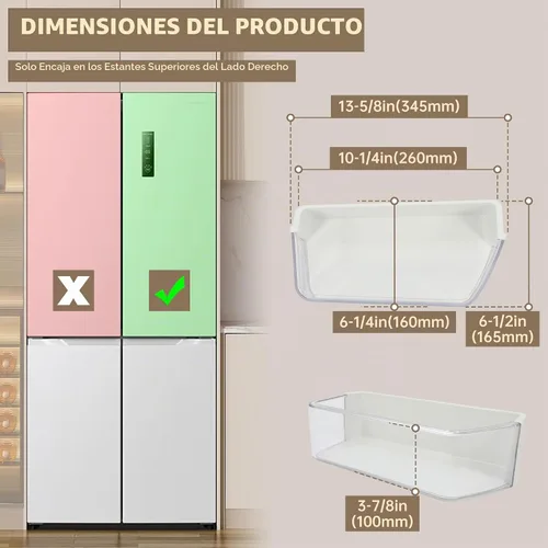 Vista 3 de Kojem DA97-17255A - Contenedor de repuesto para puerta de refrigerador