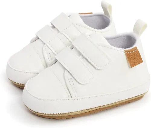 Vista 4 de Zapatos para bebés niños y niñas, suela suave, mocasines Oxford, zapatos de cuna para recién nacidos, antideslizantes, para uniforme de boda