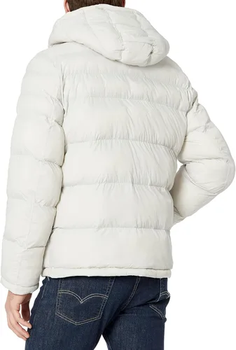 Vista 2 de Tommy Hilfiger - Chaqueta acolchada con capucha de relleno alternativo para hombre (tallas estándar y para personas grandes y altas)