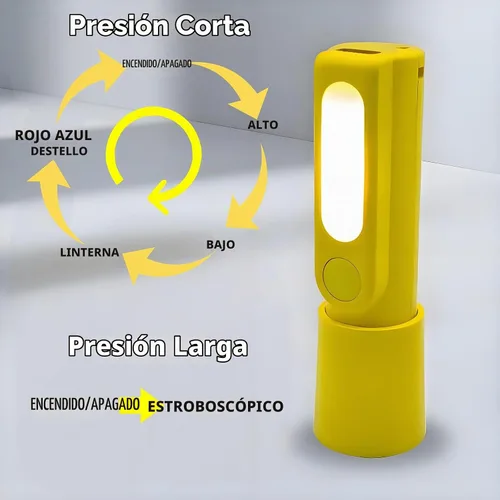 Vista 4 de Paquete de 4 mini linternas LED pequeñas, linternas recargables USB C, linterna combinada de linterna de campamento, linternas ultraligeras con zoom