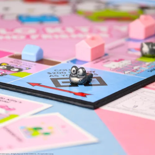 Vista 8 de Monopoly: Hello Kitty y sus amigos, Compra, vende, intercambia edificios de la serie animada, con My Melody, Badtz-Maru, Keroppi, Juego clásico