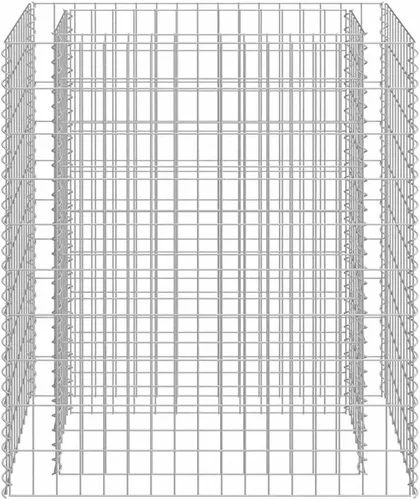 Vista 8 de vidaXL Gabion - Cama elevada de acero galvanizado 35.4"x19.7"x39.4