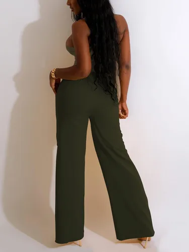 Vista 4 de Nimsruc Two Piece Outfits For Women Casual Sleeveless Sweat Suits
