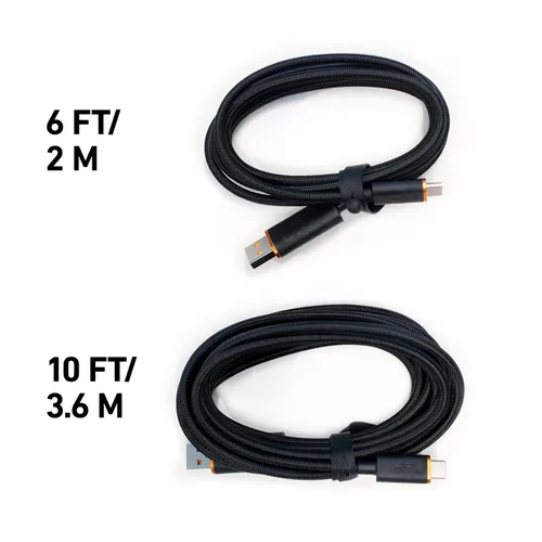 Vista 5 de SCUF Braided USB-C Cable - Black 6 feet 2 Meters USB Type C Connection and Charging for Xbox Controllers, PS5 Controllers, and Smart Phones - Xbox