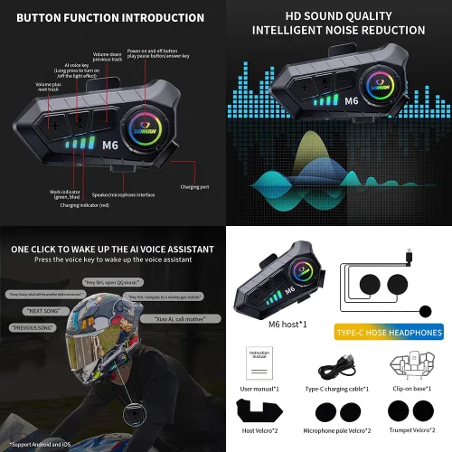 Vista 5 de Casco abatible de cara completa para motocicleta, casco integrado con Bluetooth, aprobado por DOTECE, cascos modulares de motocross, múltiples